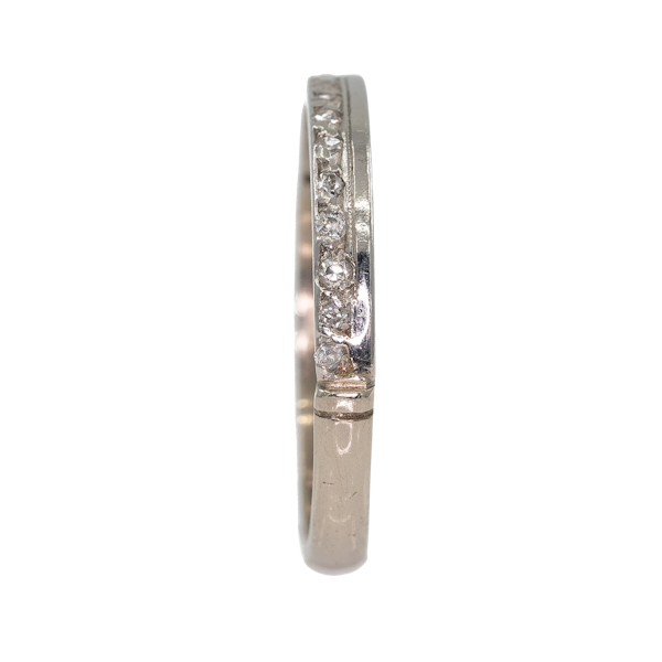 Diamond half eternity ring - image 1