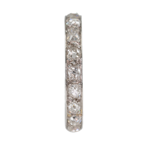 Full diamond eternity ring set in platinum