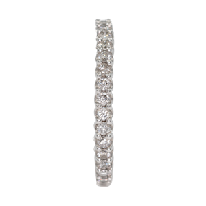Diamond full eternity ring in 18 ct white gold