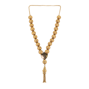 18 ct. gold prayer beads necklace