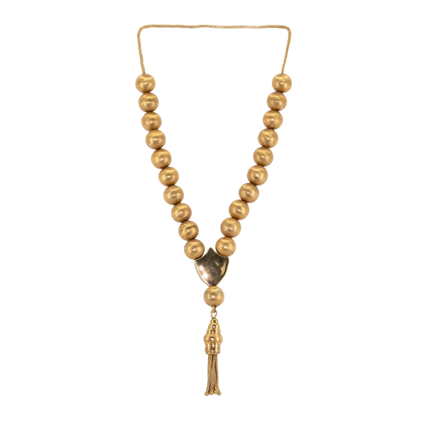 Gold prayer beads necklace - image 1
