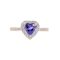 Tanzanite Diamond Ring in 18ct White Gold date circa 1970, SHAPIRO & Co since1979 - image 1