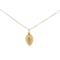 A Gold Emerald Diamond Egg Pendant - image 1