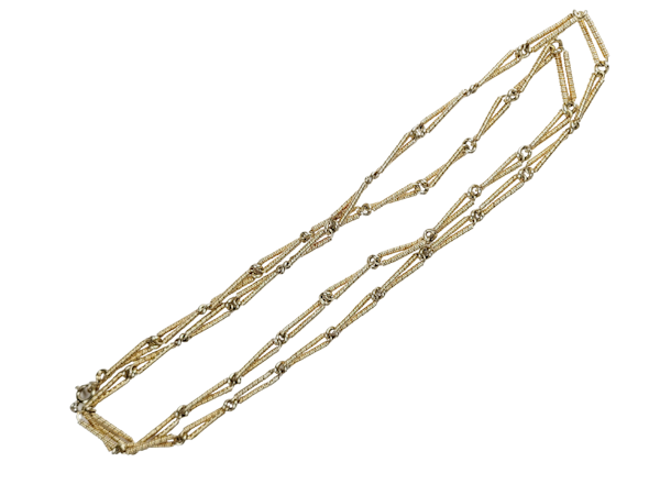 Long gold necklace sku 5030  DBGEMS - image 1