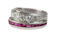 1930's ruby and diamond asymmetric dress ring sku 5025  DBGEMS - image 1