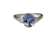 Cornflour blue sapphire and pear diamond engagement ring sku 50  DBGEMS - image 1