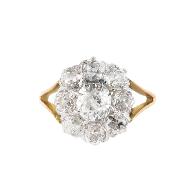 An Antique Diamond Cluster Ring **SOLD** - image 2