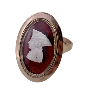 Frederick the Great Tassi cameo 1770 gold ring