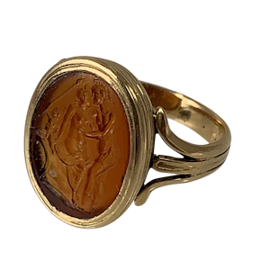 Ancient Roman intaglio in later mount