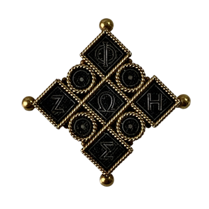 Castellani mosaic brooch