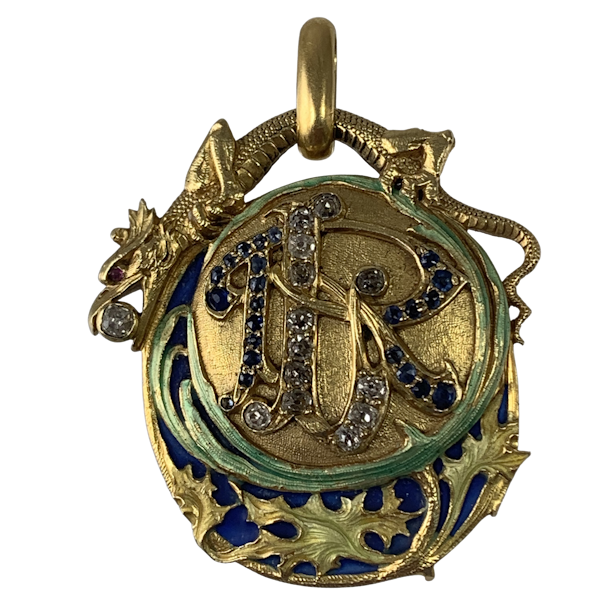 Enamelled pendant by Masriera - image 1
