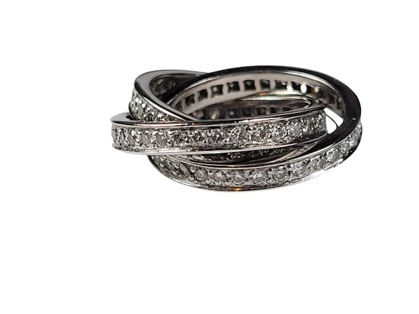 Diamond set Russian wedding ring sku 5043  DBGEMS - image 1