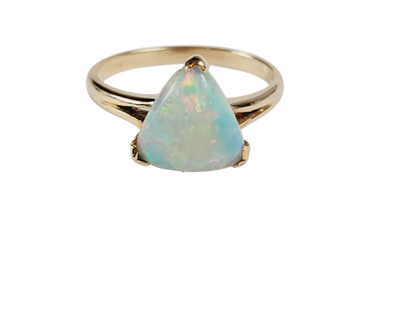 Triangular opal single stone ring sku 5067  DBGEMS - image 1