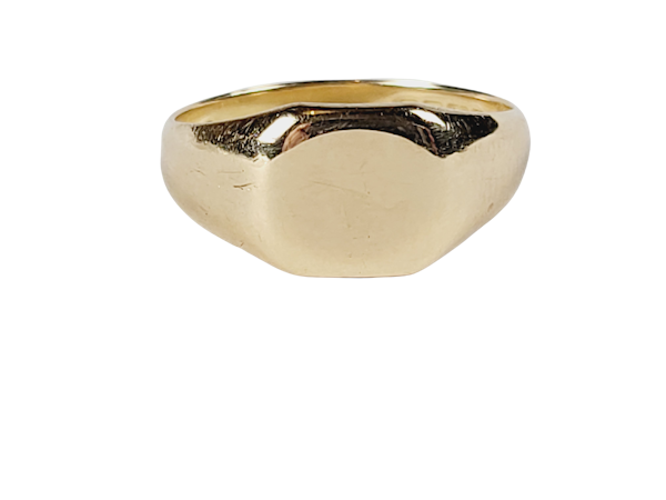 Vintage gold signet ring sku 5070  DBGEMS - image 1