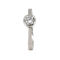 Diamond solitaire ring in platinum.  0.45 ct est. - image 1