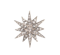 Rose Cut Diamond And Gold Star Pendant 1.50ct - image 1