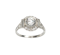 Platinum Diamond Cluster Ring, 1.48ct - image 1