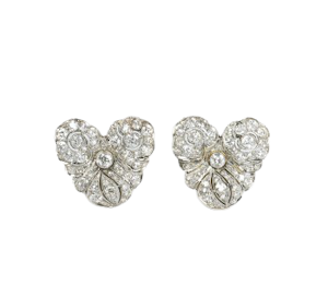 Vintage Belle Époque Style Diamond Earrings, 4.00ct, Circa 1940