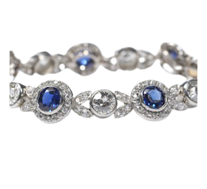 Belle Époque Sapphire And Diamond Bracelet