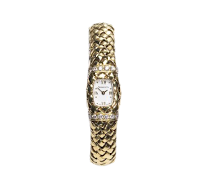 Tiffany & Co. Diamond And Gold "Vannerie" Wristwatch