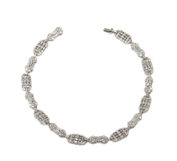 Early 20th Century French Diamond Necklace / Bracelets - image 1