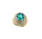 French Emerald And Diamond Bombe Cocktail Ring, Circa 1965 - image 1