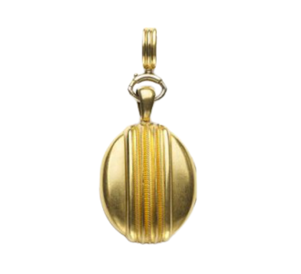 Victorian Gold Etruscan Style Locket - image 1