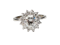 Vintage Diamond halo cluster engagement ring sku 5123  DBGEMS - image 1
