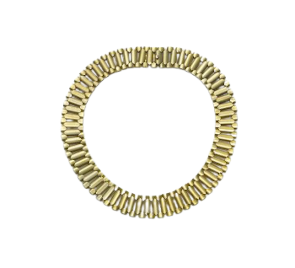 Antique Gold Collar Necklace, Circa 1870 - image 1