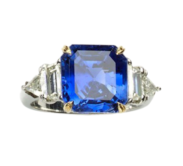 Cartier Sapphire And Diamond Ring, Platinum And Gold - image 1