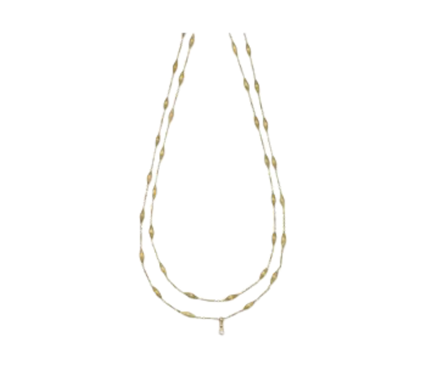 Vintage 14ct Yellow Gold Long Chain - image 1