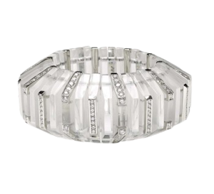 Diamond And Rock Crystal Bracelet