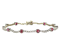 Ruby, Diamond And White Gold Line Bracelet - image 1