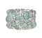 Aquamarine Multi-Stone Bracelet With Diamond In White Gold - image 1