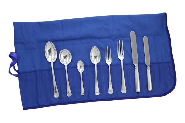 MAPPIN & WEBB Sterling Silver Cutlery - ATHENIAN - 95 Piece Set for 12 - image 1
