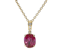 Ruby Diamond And 18ct Gold Pendant - image 1