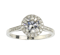 Diamond Halo Cluster Ring, 1.01ct - image 1