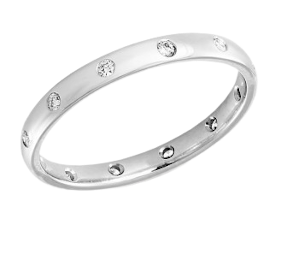 Platinum And Diamond Wedding Ring - image 1