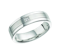 18ct White Gold Flat Wedding Ring - image 1