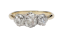 Antique diamond trilogy engagement rings sku 5126  DBGEMS - image 1