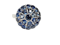 Antique Montana sapphire bombe ring sku 5116  DBGEMS - image 1
