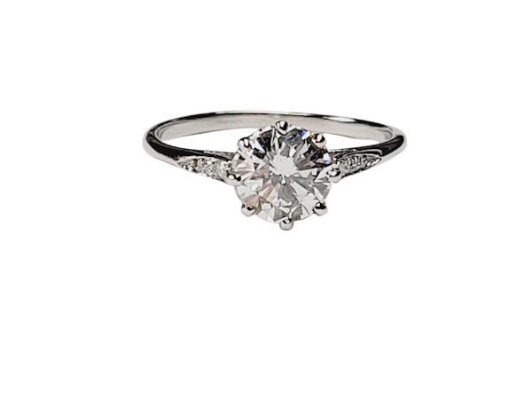 1.01ct art deco diamond engagement ring sku 5106  DBGEMS - image 1