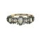 Opal, Diamond Pearl Silver and Gold Bangle - image 1