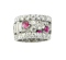 Ruby Diamond And Platinum Eternity Ring, Circa 1950 - image 1