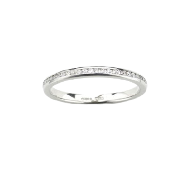 Diamond Platinum Eternity Ring - image 1