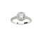 0.85ct Diamond Halo Ring - image 1