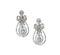 Diamond And Blue Topaz Drop Earrings - image 1