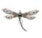 Enamelled Dragonfly Brooch - image 1