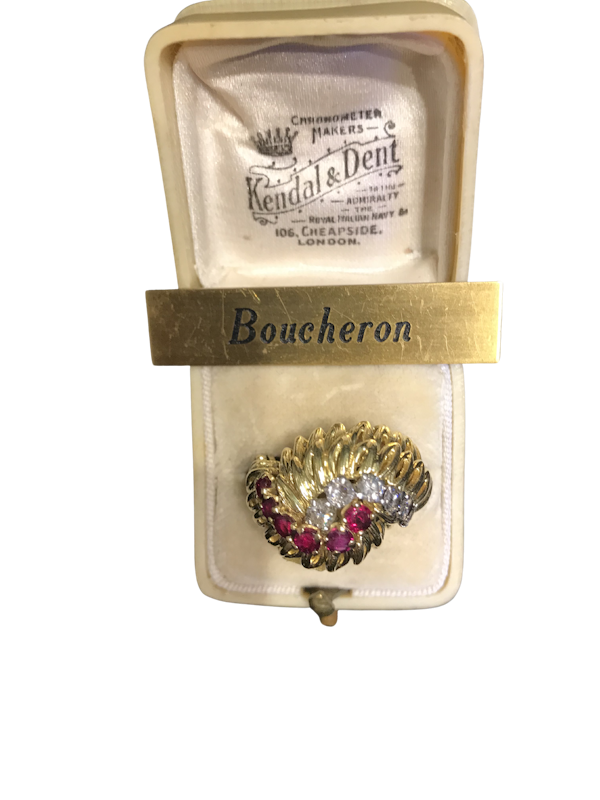 1960s Ruby and  Diamond Ring by Boucheron - image 1