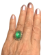 Caberchon Emerald Ring early Victorian - image 1